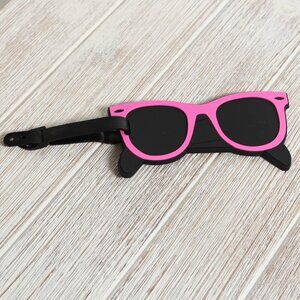NEW Luggage Tag - Bright Pink Sunglasses!